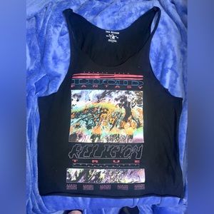 Large Black True Religion tank top.